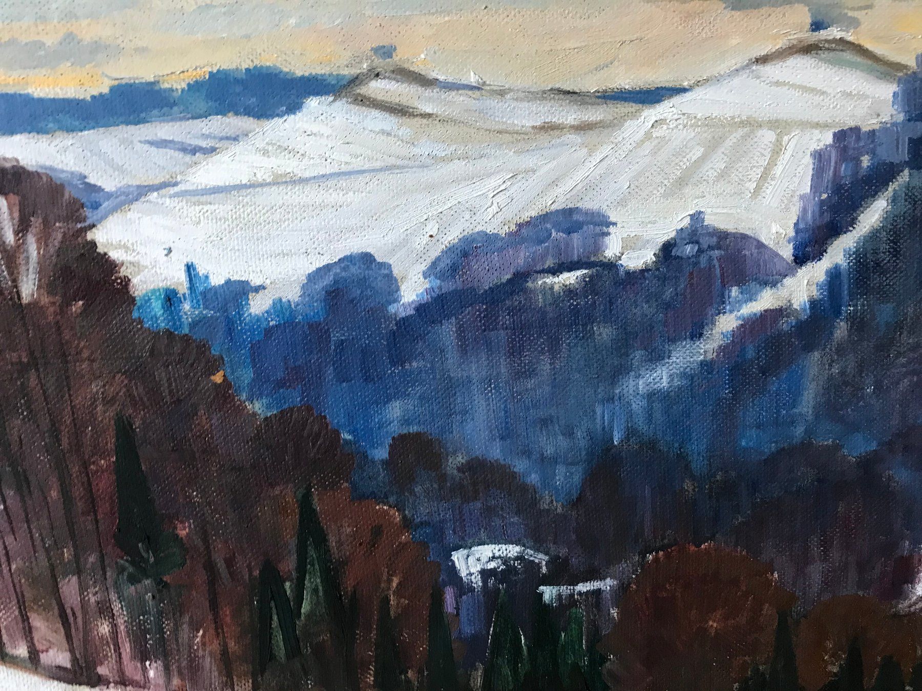 Gemälde: MAX BIRKENMEIER, ORIGINAL GEMÄLDE WINTERLANDSCHAFT – Gebraucht aus Luzern von Immergern 5