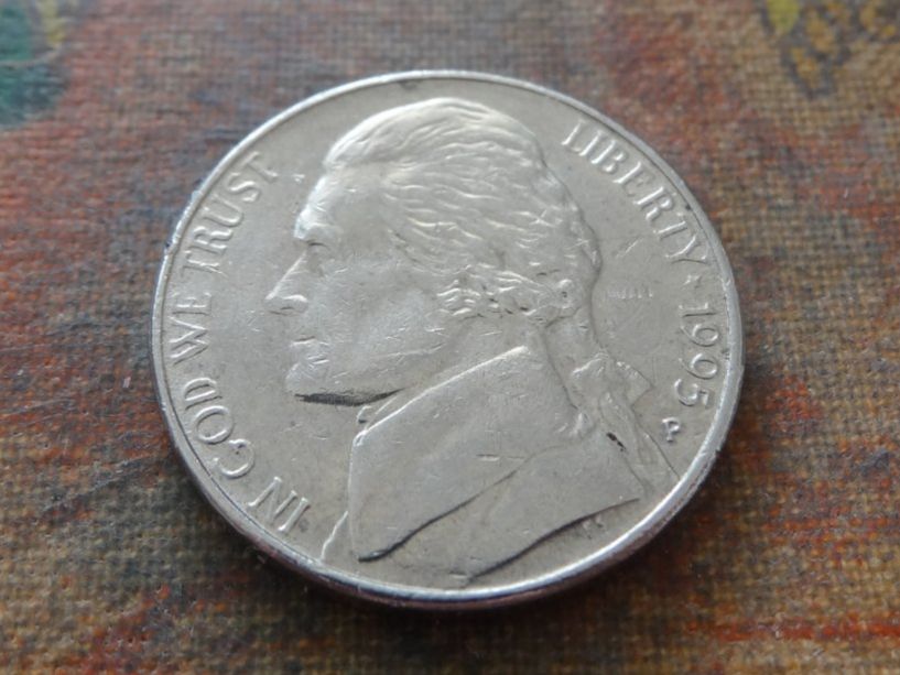 Alle Münzen: USA 5 Cents 1995 – Gebraucht aus Romanel-sur-Lausanne von Swift13