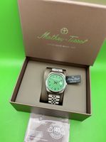 Herrenuhr Mathey-Tissot grün Edelstahl neu mit Box