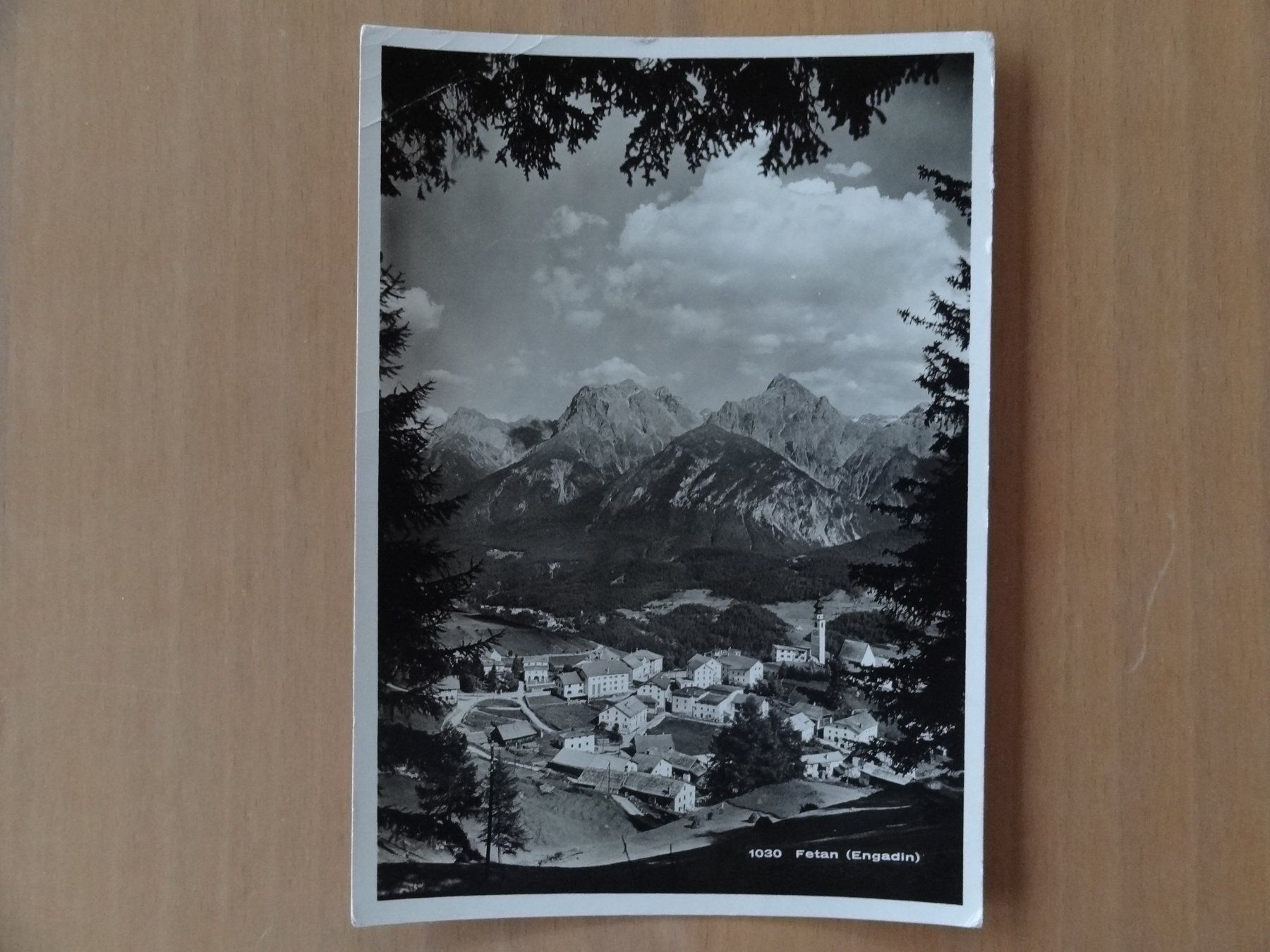 Cartoline postali: Fetan - Engadine  - Grisons 1959 – Usato da St Léonard venduto da Riglin