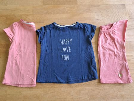 3 Sommer T-Shirts, Gr. 92/98, vertbaudet
