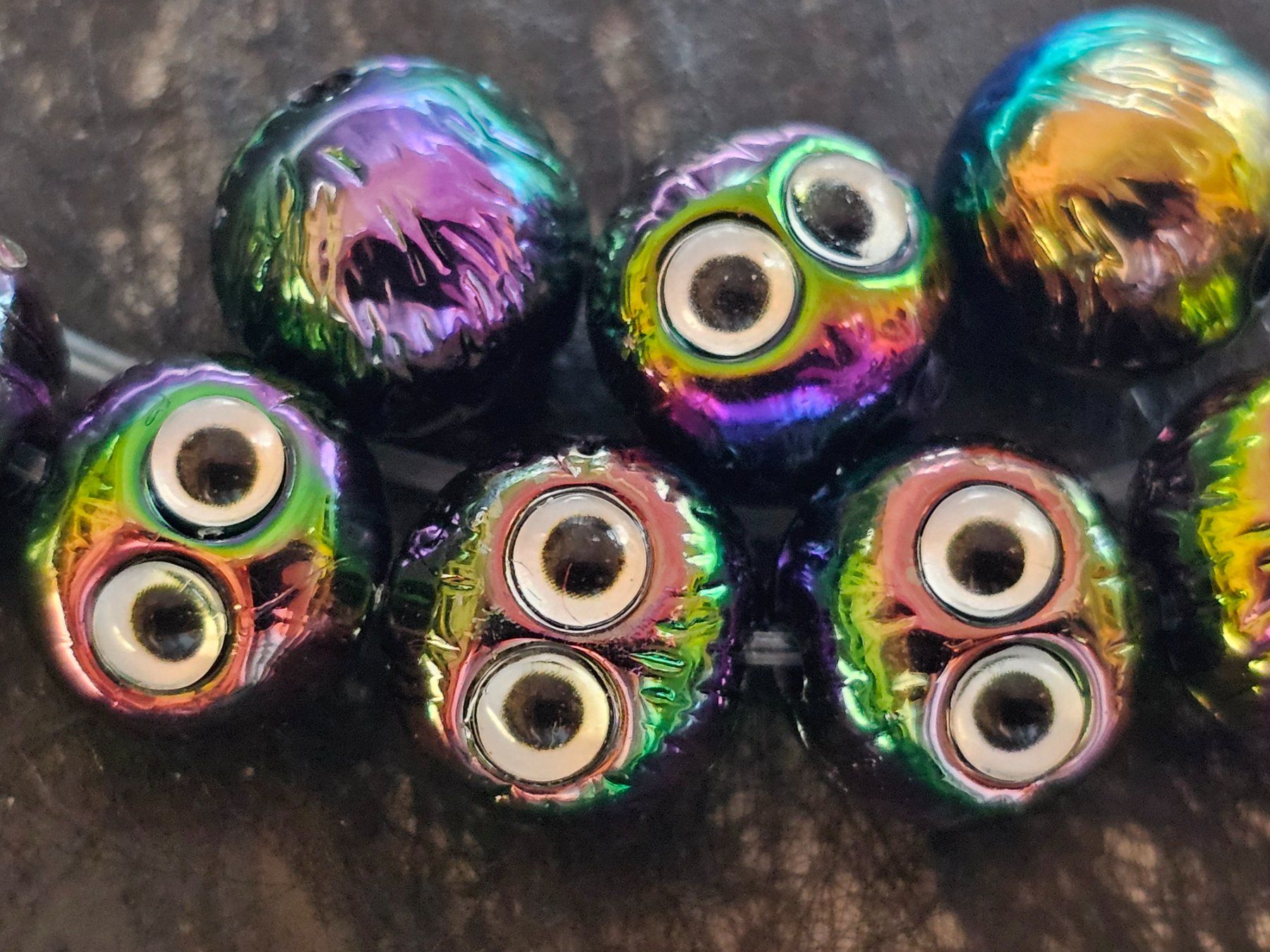 Perle (finte): Zwischen Elemente Eule Olive Kette Basteln Perlen lampwork – Nuovo (secondo la descrizione) da Riedt b. Erlen venduto da Gottestraene 5