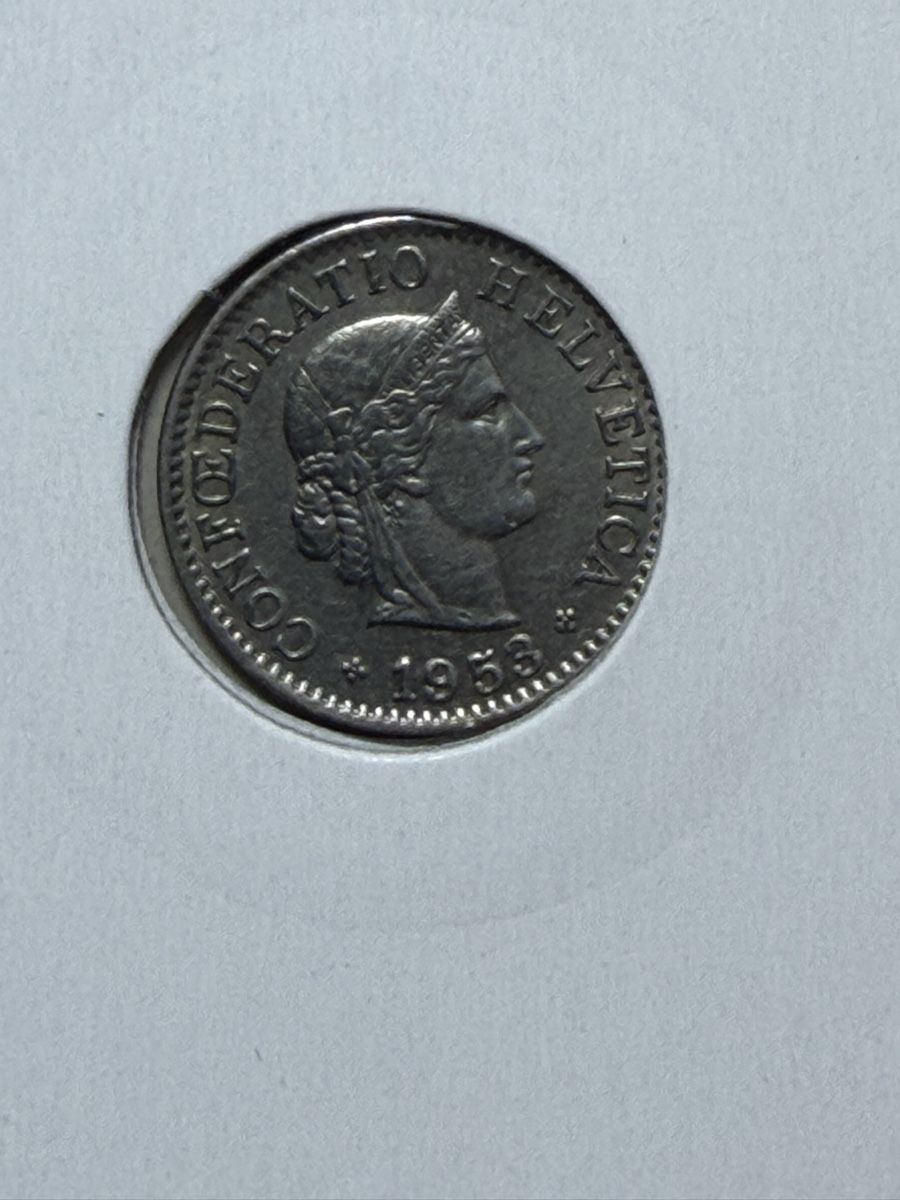 Tutti le monete: CH - 5 cts - 1953 – Usato da Payerne venduto da Mike1682 1