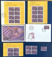 1981 Pro Aero - Brief FDC - Kleinbogen ET - Maximumkarten ..