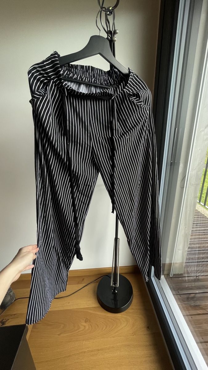 Hosen: Striped wide-leg pants, size S – Gebraucht aus St-Gingolph von Ynatka