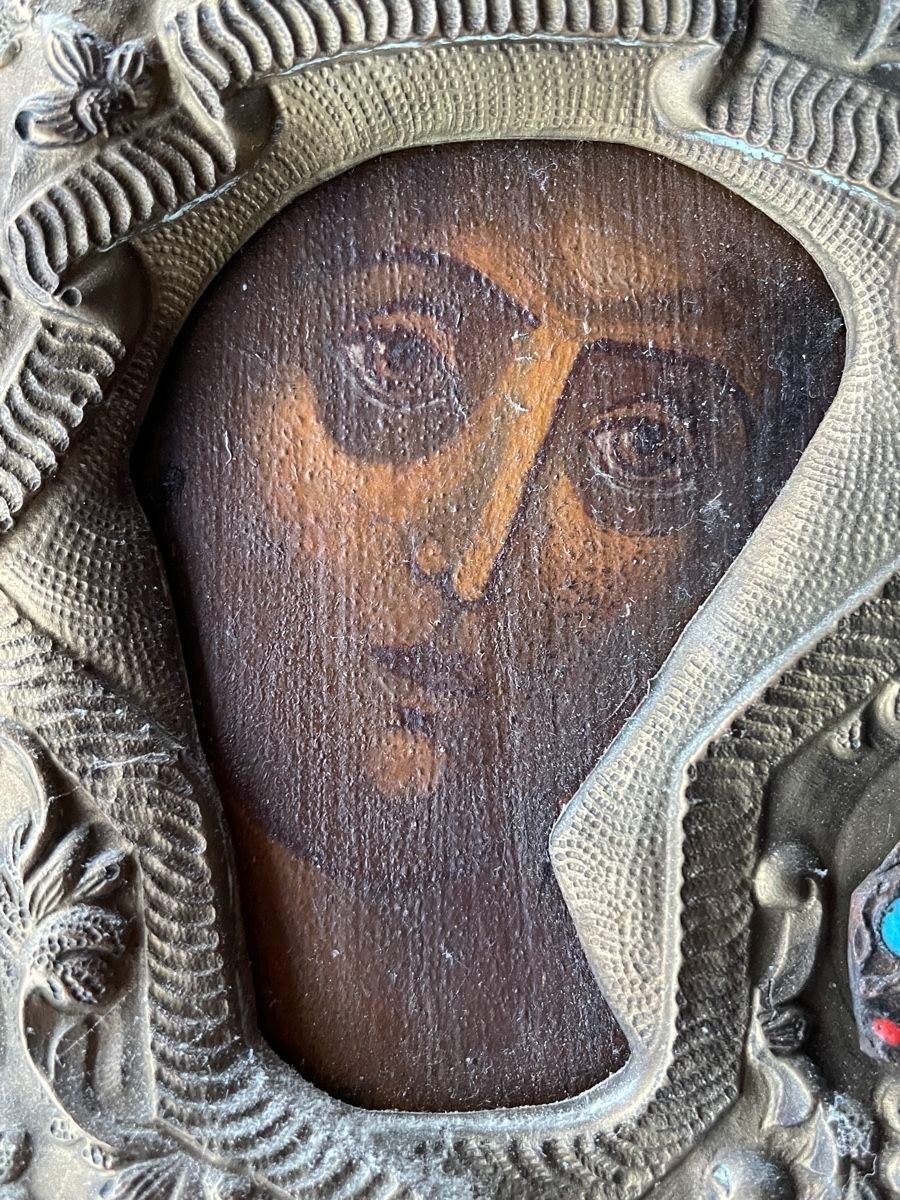 Dipinti: Ikone der Mutter Gottes in einem Rahmen mit Emaille – Usato da Bern venduto da Yunkom 2