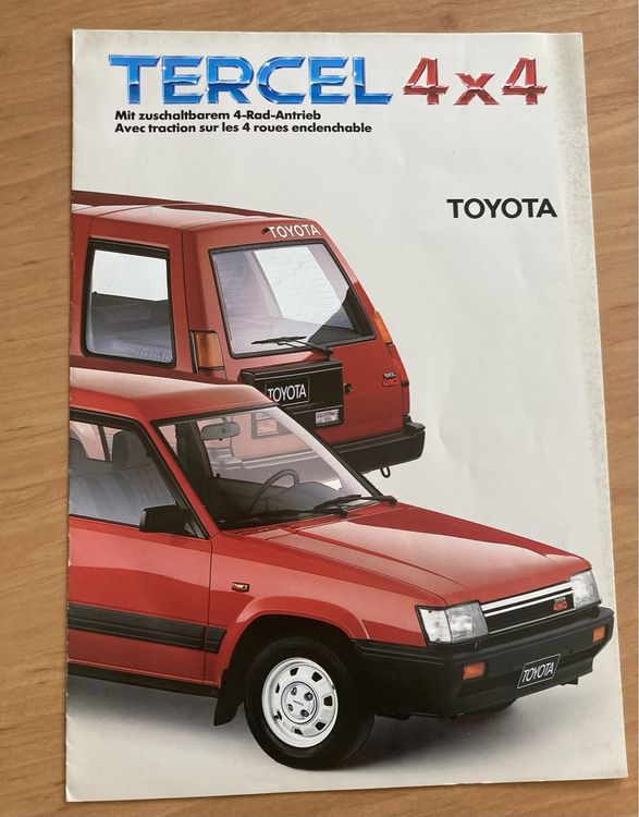 Toyota Tercel 4 x 4 Prospekt (Gebraucht) in Schüpfheim für CHF 5 – mit ...