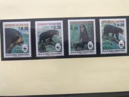 WWF Bolivien 1991 Satz Brillenbär postfrisch
