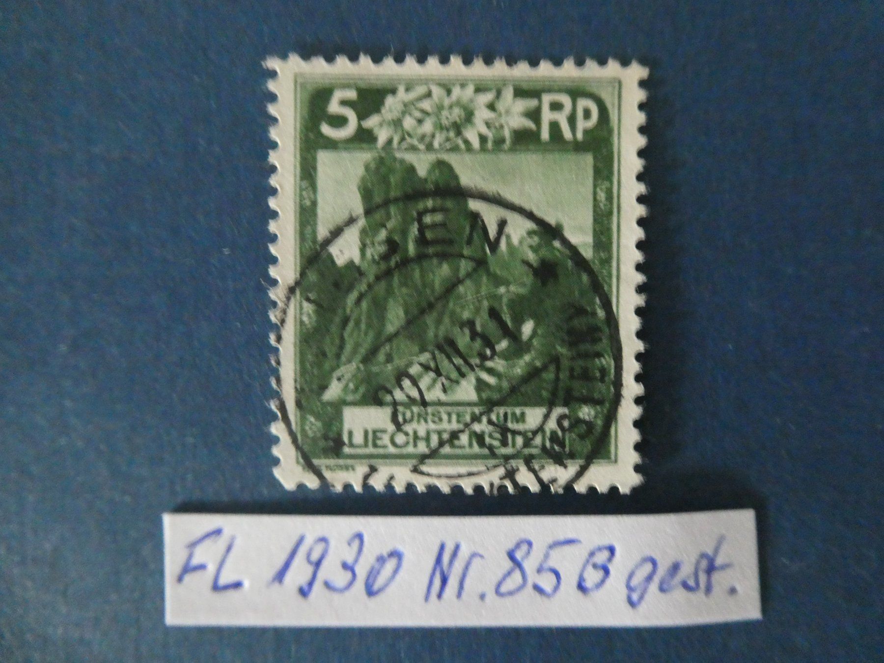Tutti i francobolli: FL 1930 Nr. 85B gestempelt – Usato da Lausen venduto da Herbamare01