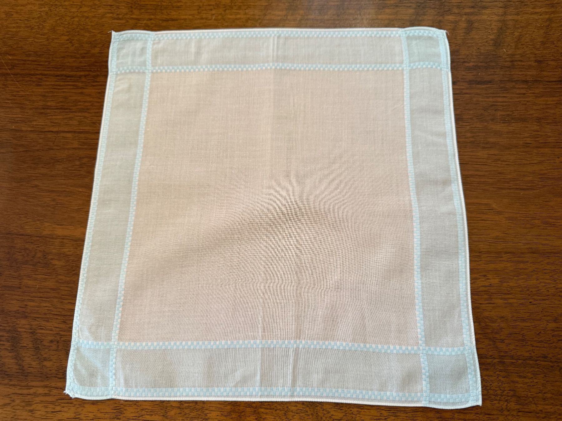 Altro in  Abbigliamento & Accessori: Taschentuch rosa hellblau karierter Rand 30x30cm – Usato da Erstfeld venduto da Mario_boe0 1