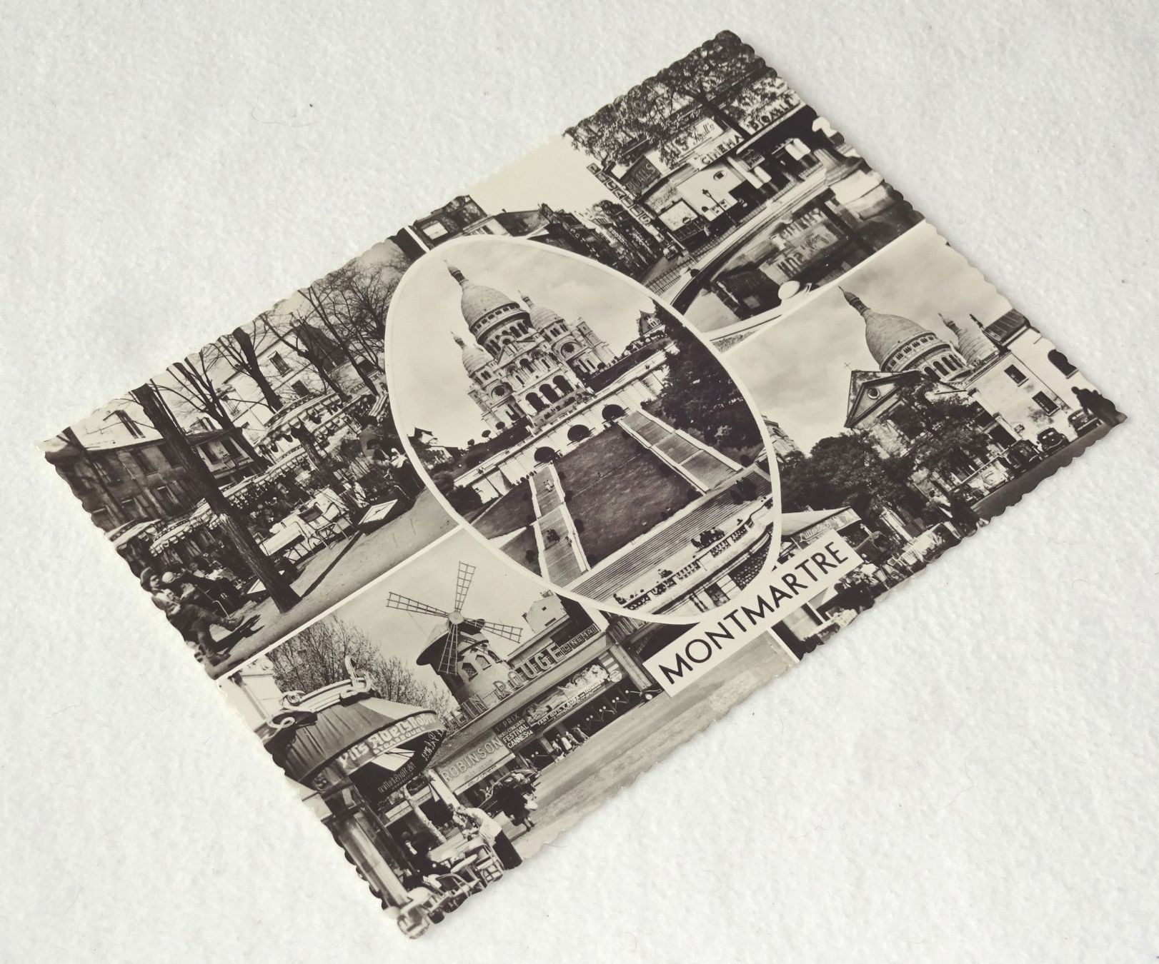 Cartoline postali: Montmartre 1957, Postkarte – Usato da St.Gallen venduto da Paddington11 1