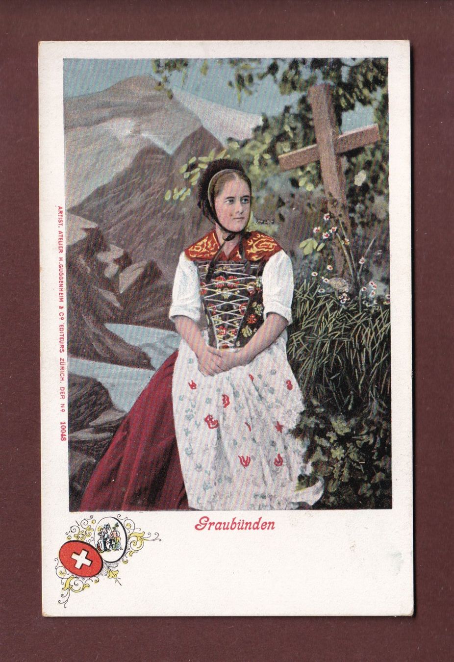 Cartoline postali: GRAUBÜNDEN - Tracht – Usato da Pully venduto da nicecards