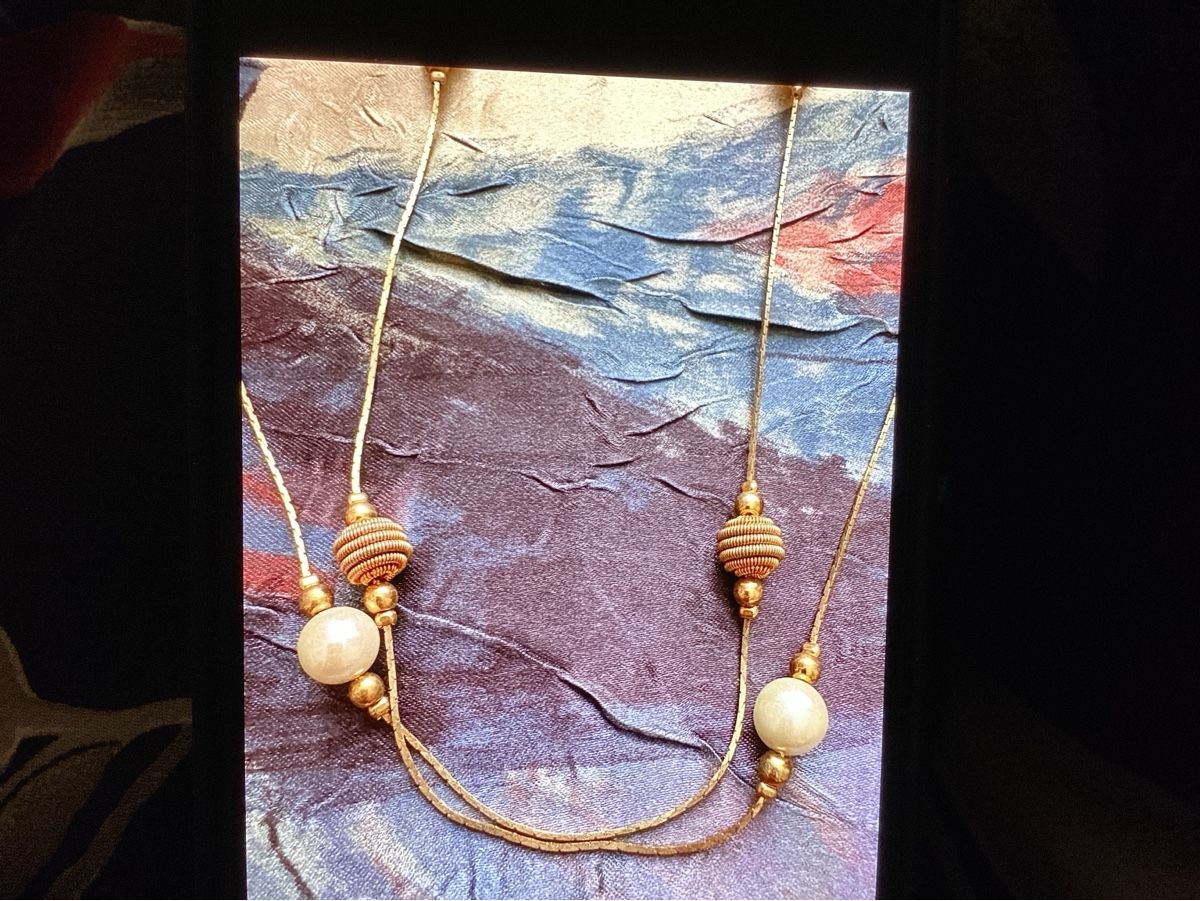Catenine: Vintage Perlenkette, Goldfarben, Elegantes Design! – Usato da Bellinzona venduto da wav_72pt 6