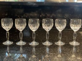 6 Verres en cristal de Lorraine