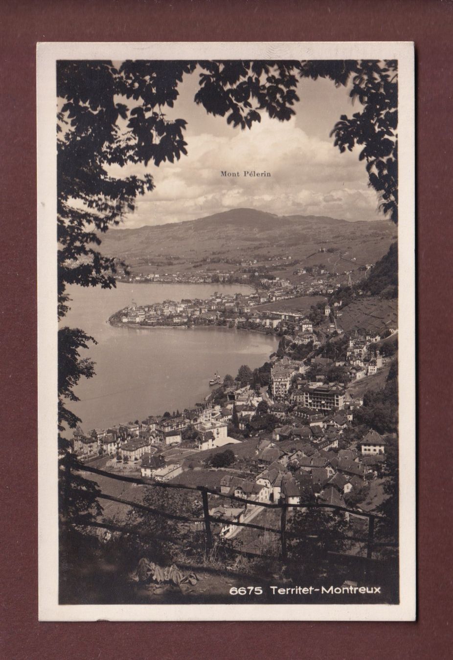 Cartoline postali: TERRITET-MONTREUX – Usato da Pully venduto da nicecards-shop