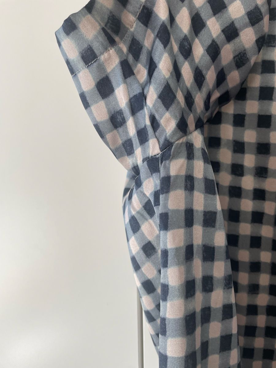 Camicette: FFC Edle Seidenbluse Gr. 40 – Karo / Gingham – Usato da Neukirch an der Thur venduto da bee88 5