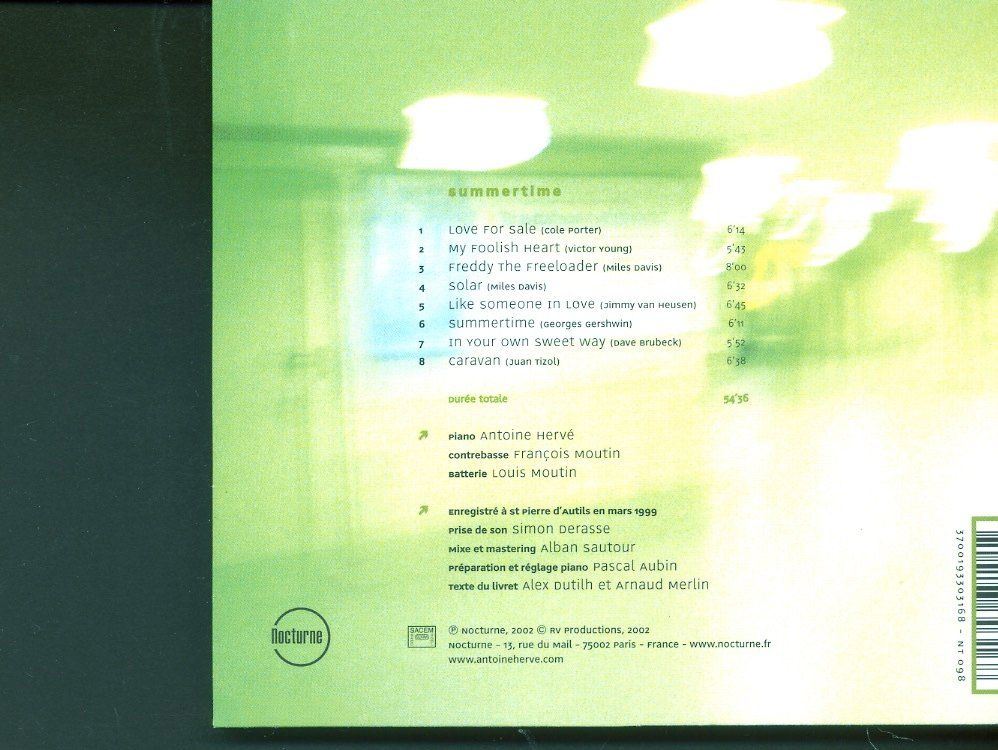 CDs: Summertime - Antoine Hervé – D'occasion à Delémont par MaxPlan 1