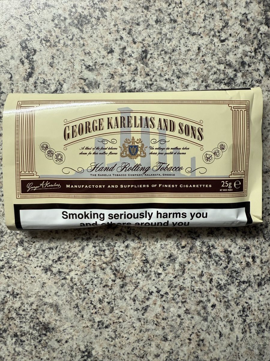 karelia rolling tobacco Dark Blue (10 pieces) George Karelias White Smooth 25g