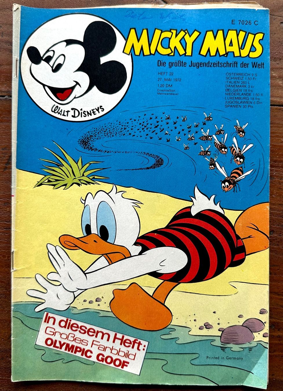 BD: Micky Maus Nr. 22   27.5.1972, hunderte Comics ab 1.- – D'occasion à Seltisberg par quadartswiss