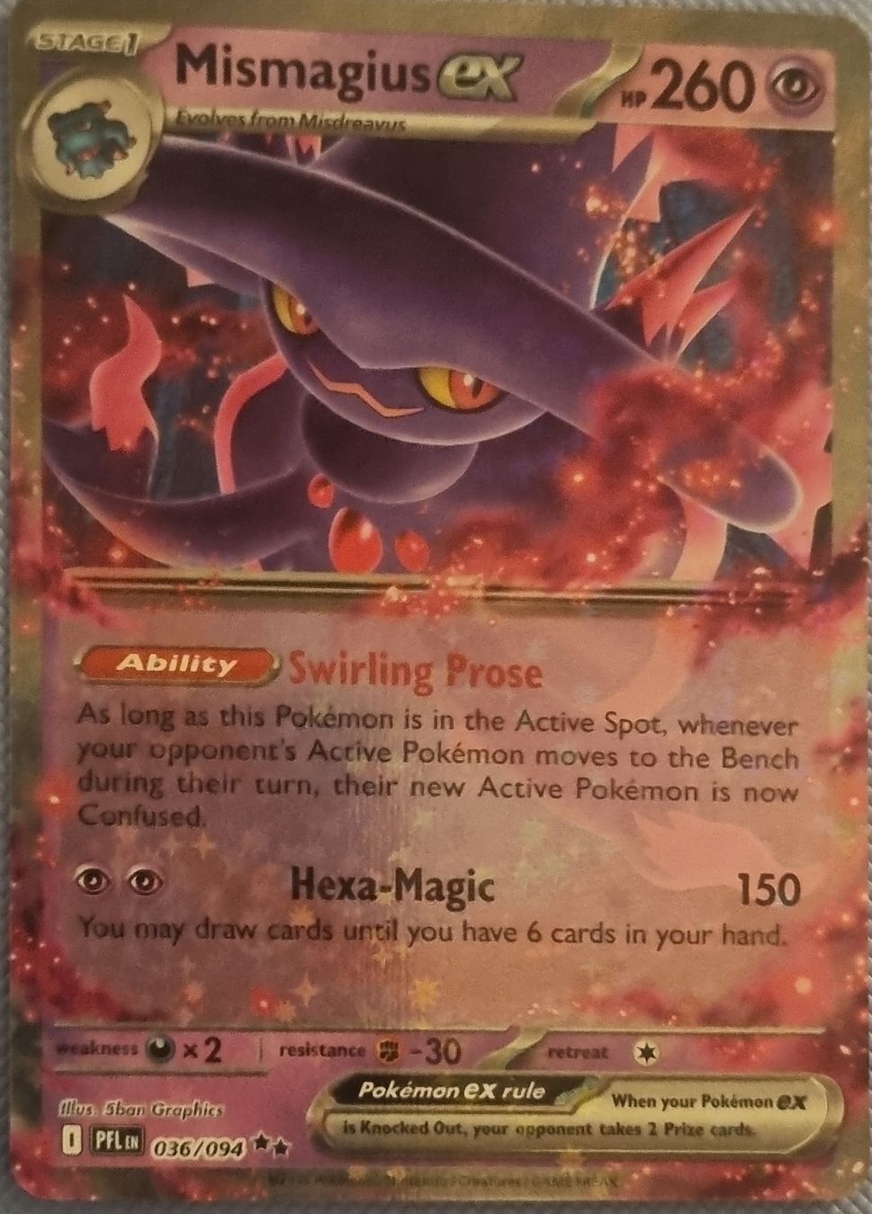 Pokémon Sammelbilder & Trading cards: Pokemon Phantasmal Flame Mismagius EX EN – Neu (gemäss Beschreibung) aus Oberbipp von ret_6hxb