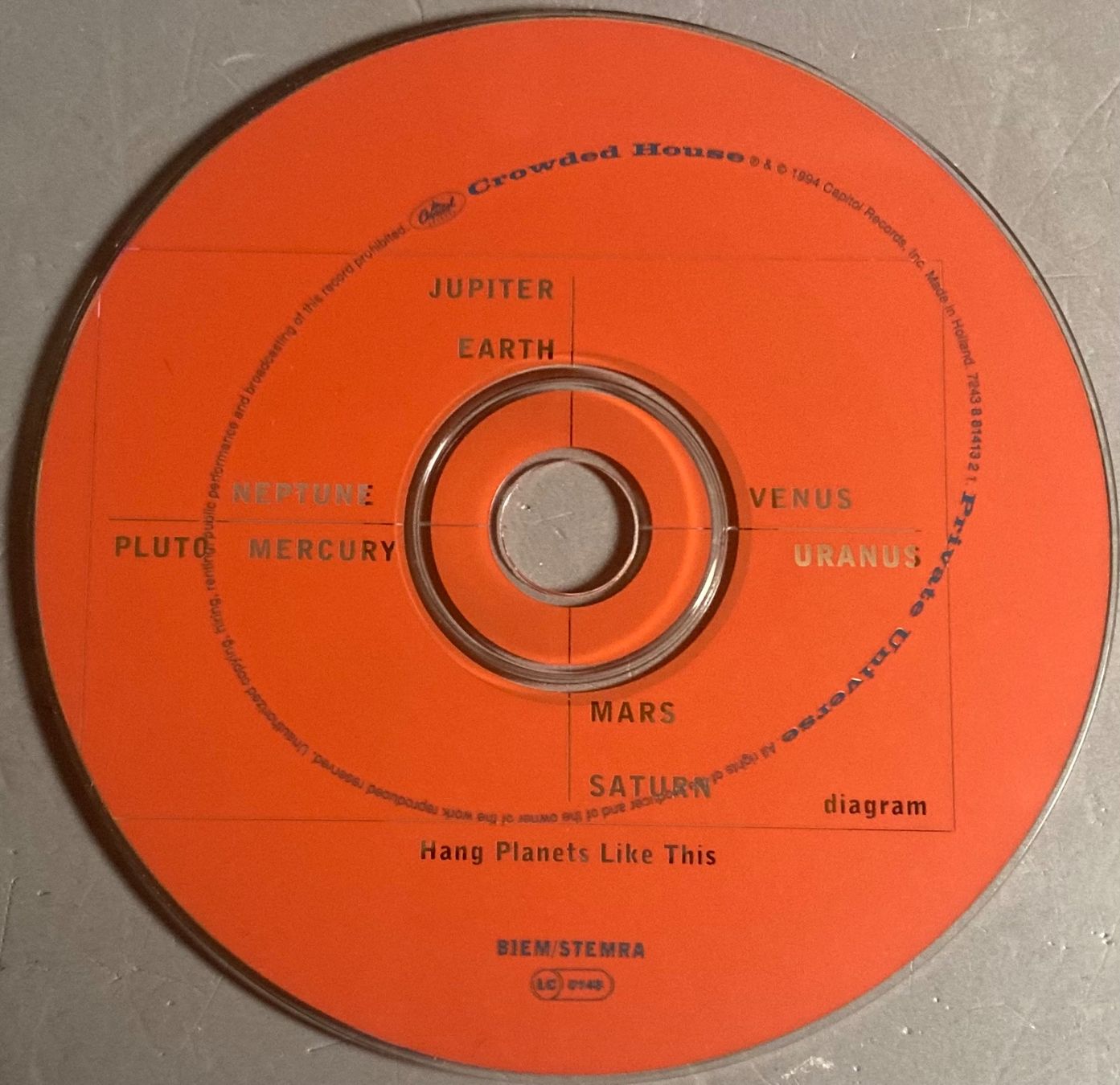 CD: CROWDED HOUSE - PRIVATE UNIVERSE – Usato da Poliez-Pittet venduto da Newtown-Records 1