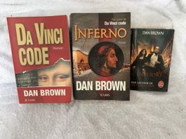 Lot de 3 romans de Dan Brown