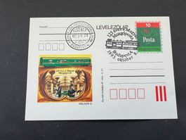 Ungarn Eisenbahn Karte  1993 gest. (E1546)