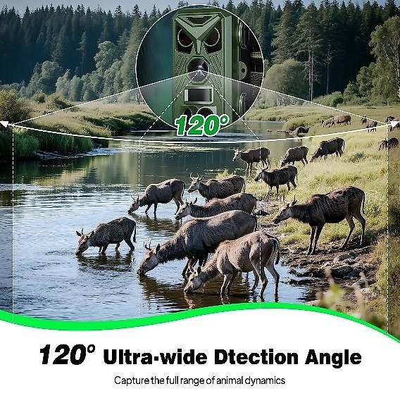 Camcorder: Caméra de Chasse WiFi 4K Détection Mouvement Vision Nocturne – Gebraucht aus Donneloye von ire_767q 4