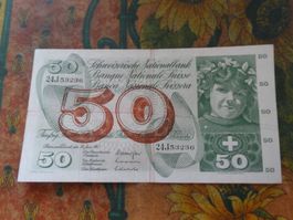 SUISSE  50  Francs  1967  (3236)  Billet