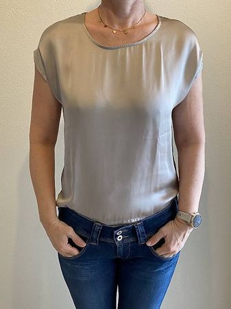 Damen Shirts, beige und schwarz 