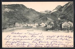 AK Veytaux, Teilansicht mit Bergen, 1901