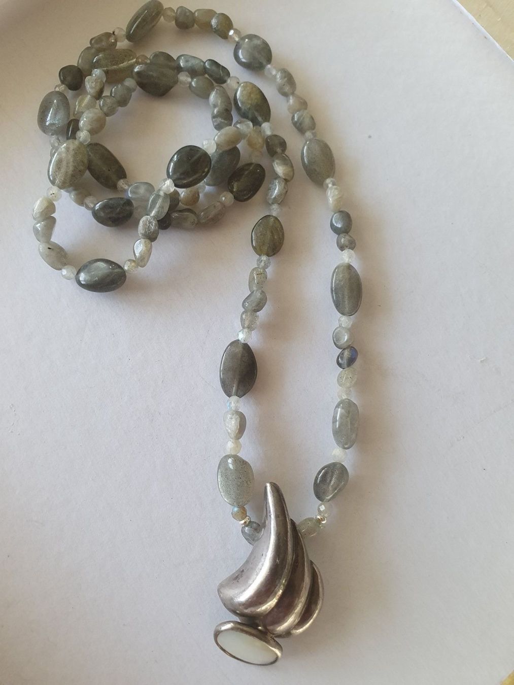 Catenine: Elegant Kette.Labradorit und Silber – Nuovo (secondo la descrizione) da Benglen venduto da Meercat3 5
