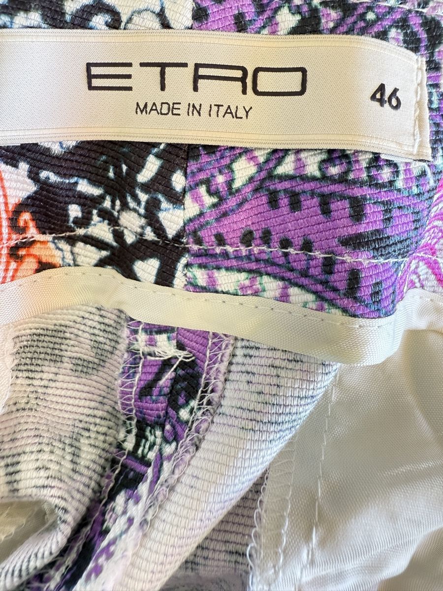 Hosen: ETRO Milano Multicolor Paisley Patchwork Trousers Pants Size – Neu (gemäss Beschreibung) aus Versoix von pen_6hgs 1