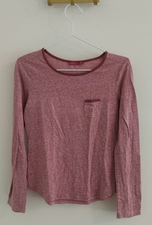 Damen Langarmshirt Bershka Rot Grösse S