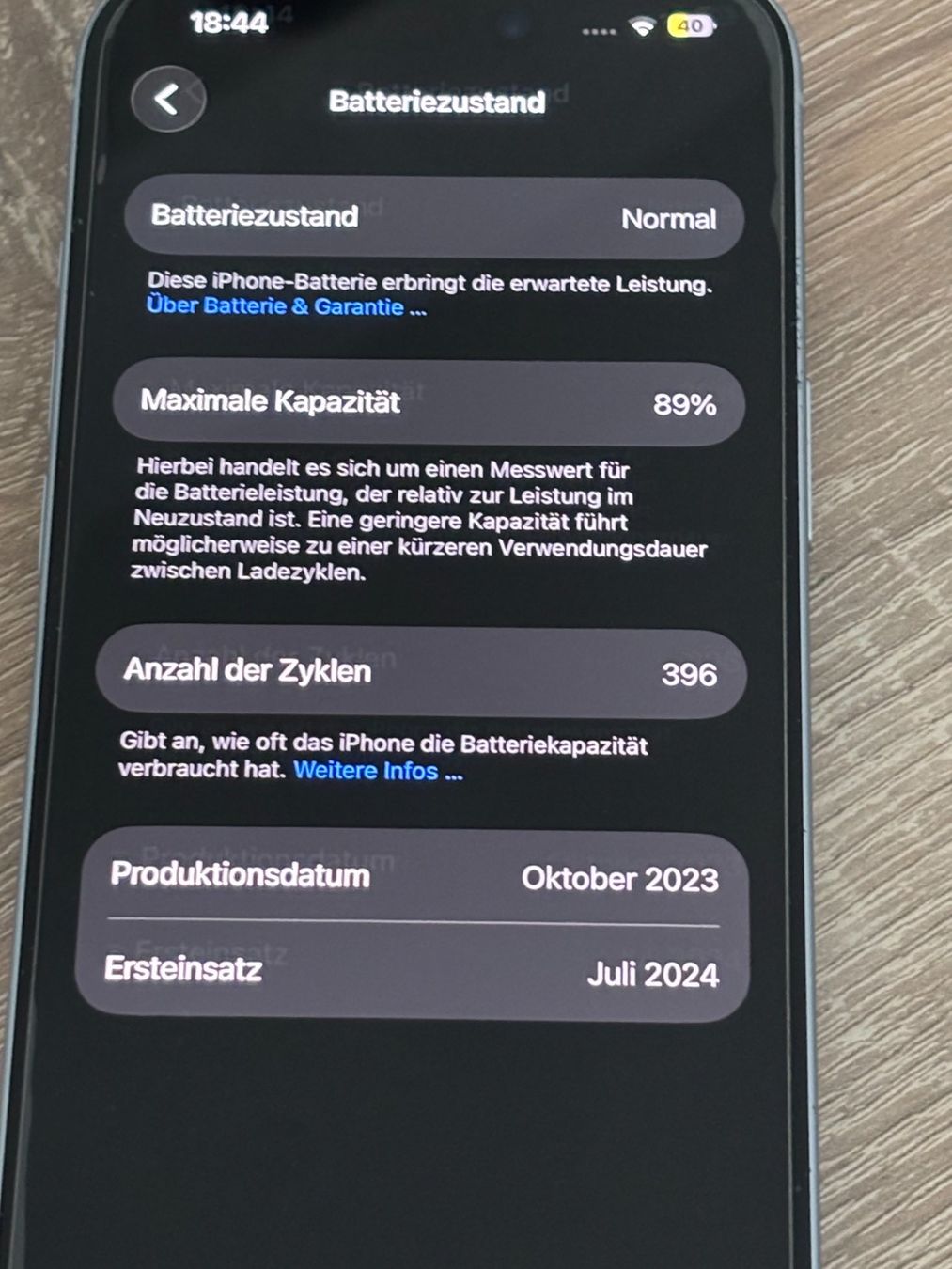 Apple Handys / Smartphones: Apple iPhone 15 blau 128GB – Gebraucht aus Birr von Afocus1 2