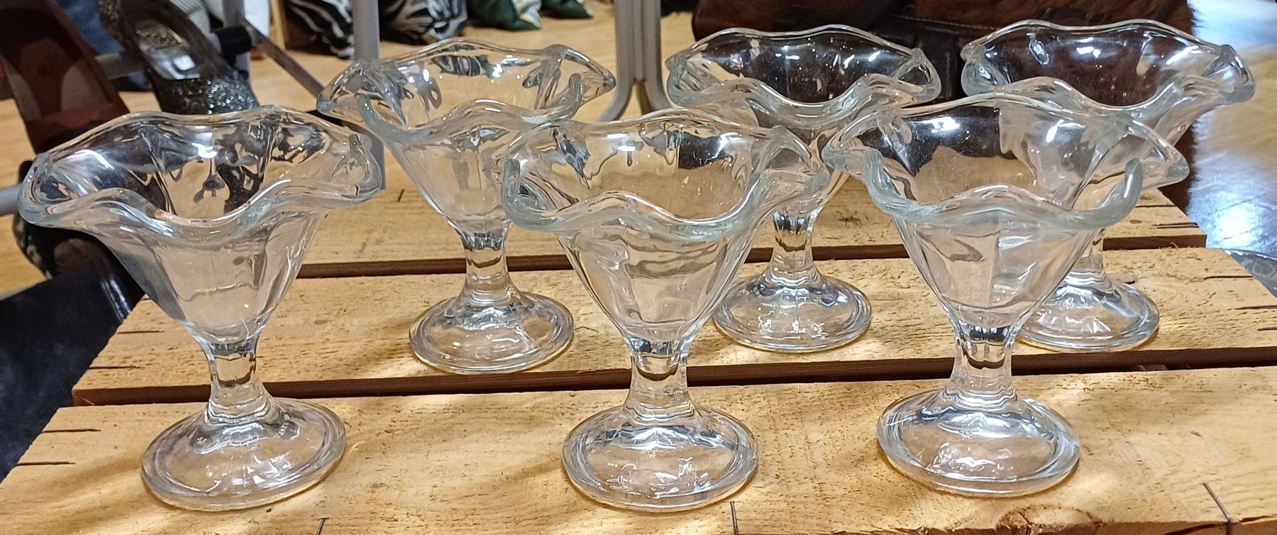 Bicchieri: 6 Coupe Gläser Eisbecher – Usato da Merenschwand venduto da Brockinell