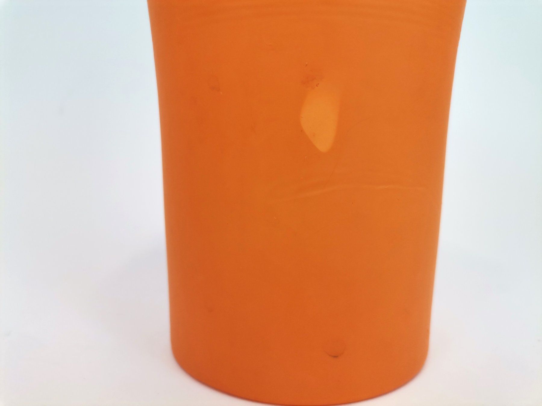 Vasi & Recipienti: VASE mit Wellenrand orange Höhe 24 cm – Usato da Schaffhausen venduto da Restwert_SH 7