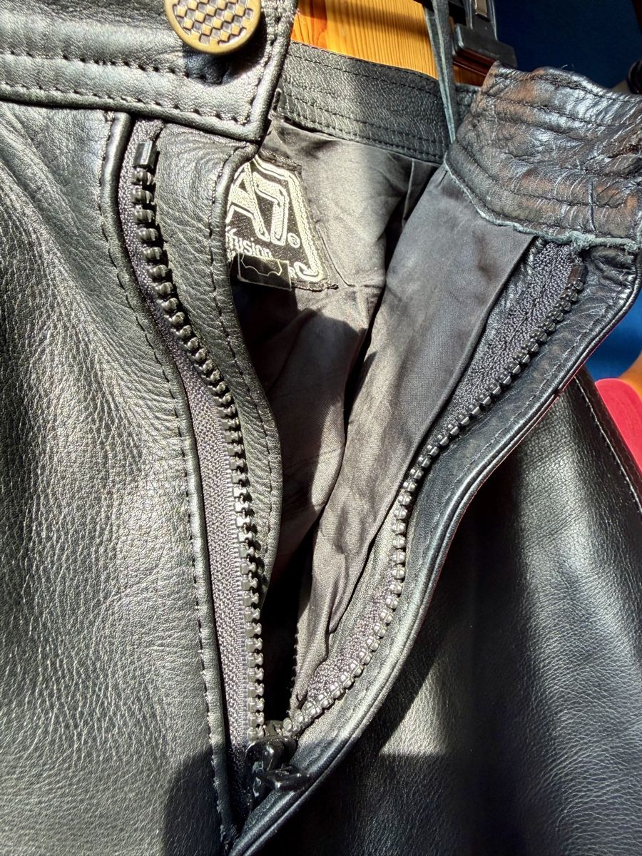 Hosen: Pantalon cuir noir FA7/ Taille 36 – Neu (gemäss Beschreibung) aus Carouge GE von orc_88rq 3