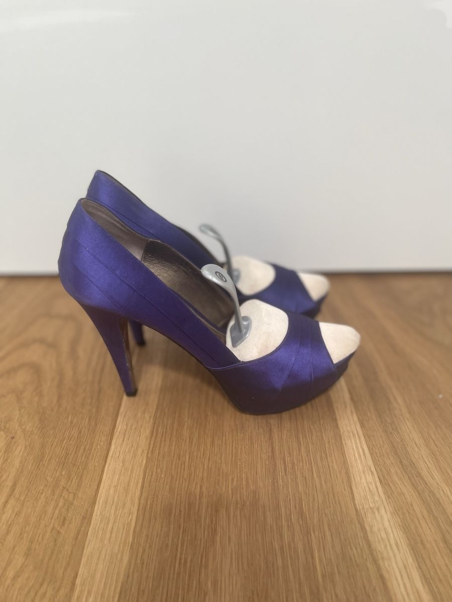 Navyboot Damenschuhe: Peeptoe/ Pumps lila gr.38 – Gebraucht aus Luzern von Cyrill81