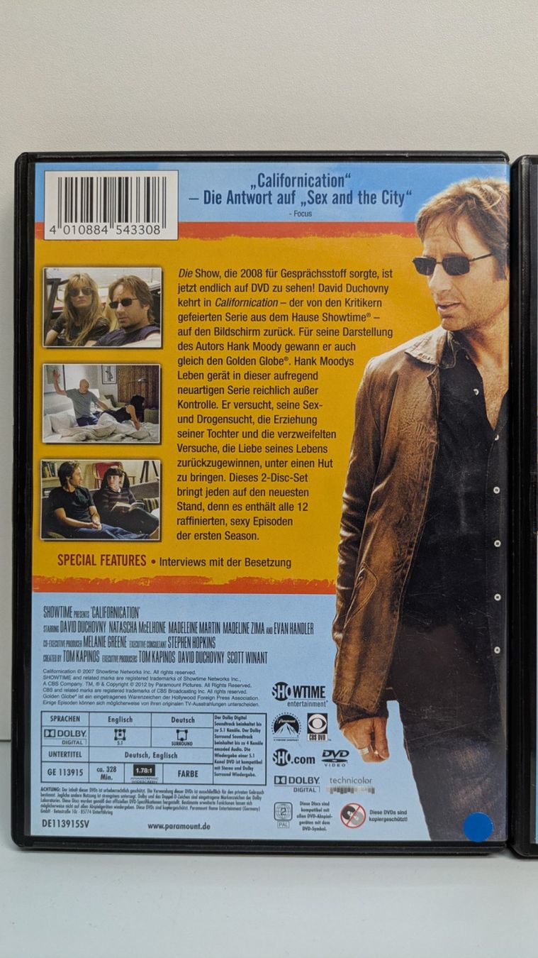 Tutti i DVDs: Californication, Staffeln 1-4, DVD - eine CD fehlt – Usato da Menziken venduto da mame18 1
