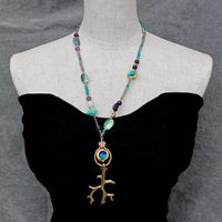 60cm Perlmutt Perlen Halskette Collier Nacre Verre Murano
