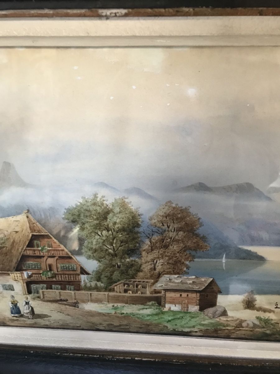 Dipinti: Aquarell 1860 – Usato da Wolfhalden venduto da SecondAntique 2