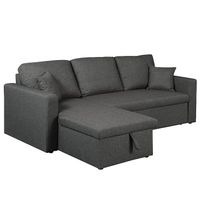 Ecksofa COVENTRY mit Schlaffunktion & Stauraum  Anthrazit