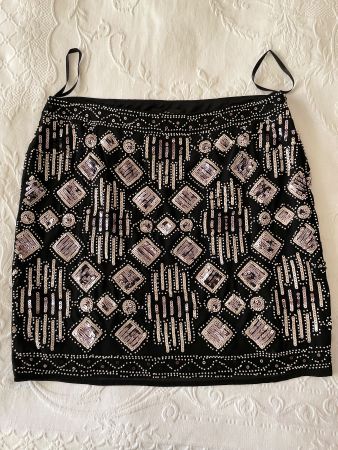 Mini Rock S.Oliver Black Label edel Glitter Gr 38 mehrfarbig