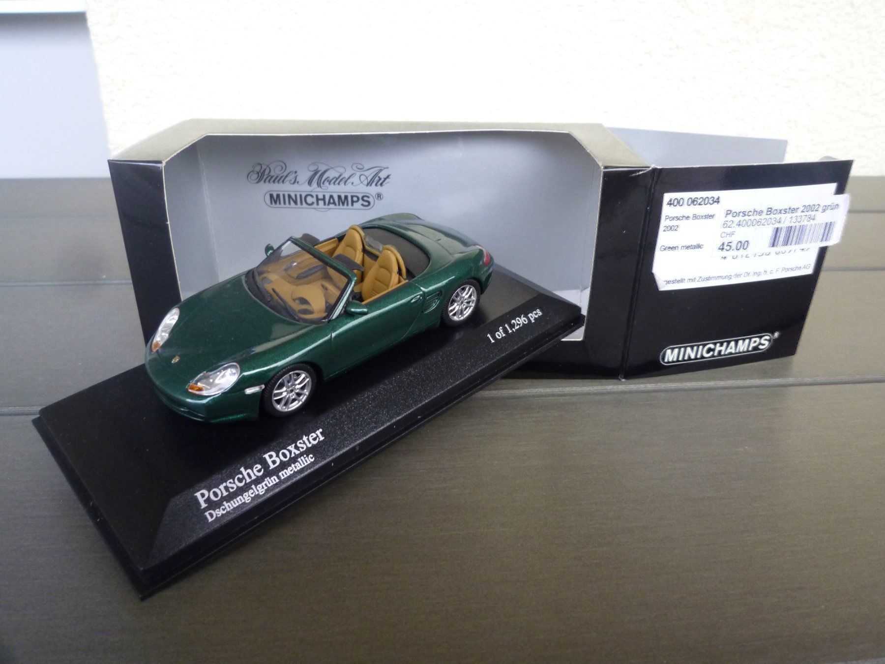 Minichamps Modellini d'auto: Porsche Boxster (2002) – Nuovo e nell'imballaggio originale da Flawil venduto da Imperiosud