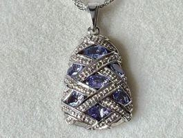 Anhänger Silber 925 mit Tansanite