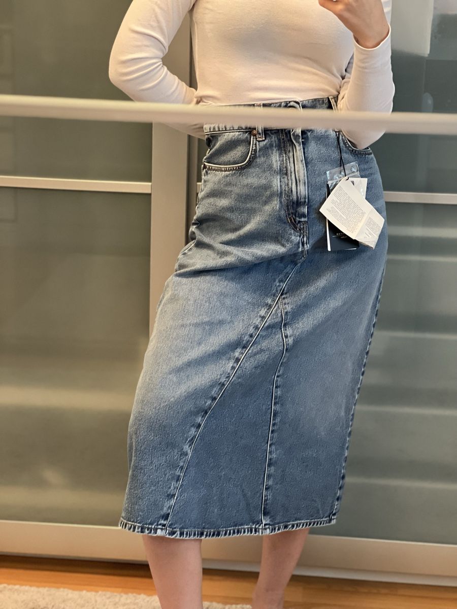 Max Mara Röcke: WEEKEND MAX MARA Denimrock – Neu und originalverpackt aus Sattel von Zlata1 2