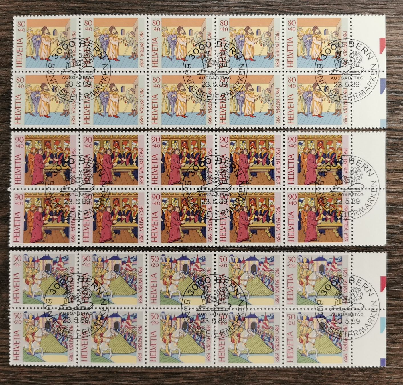Alle Briefmarken: TR95 Bloc Timbre Suisse 1989 Oblitere – Gebraucht aus Cousset von Patrick_Collections
