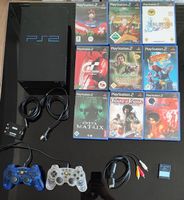 PlayStation 2 Konsole mit 9 Spielen und Zubehör