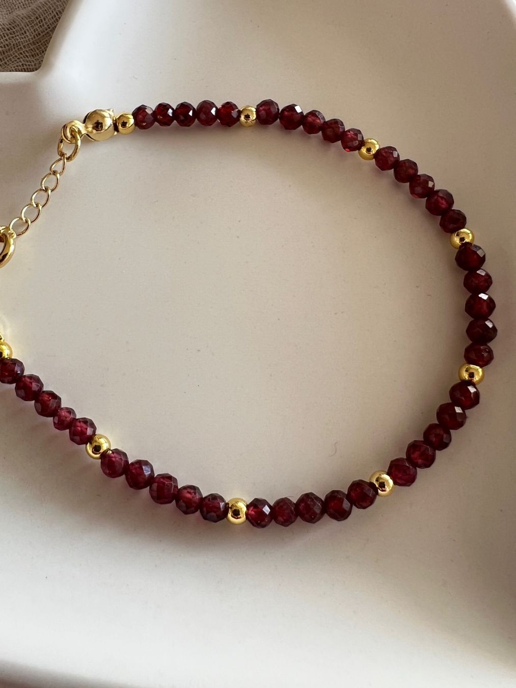 Bracciali & Braccialetti: Bracelet en grenat - Granat Armband – Nuovo e nell'imballaggio originale da Pully venduto da sunaddict 4